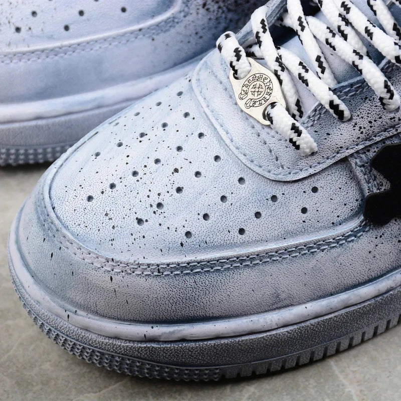 Custom Air Force 1 Blue With Cross