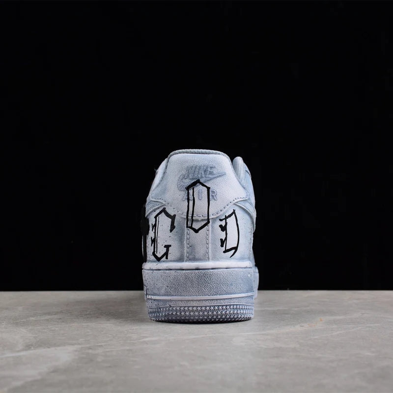 Custom Air Force 1 Blue With Cross