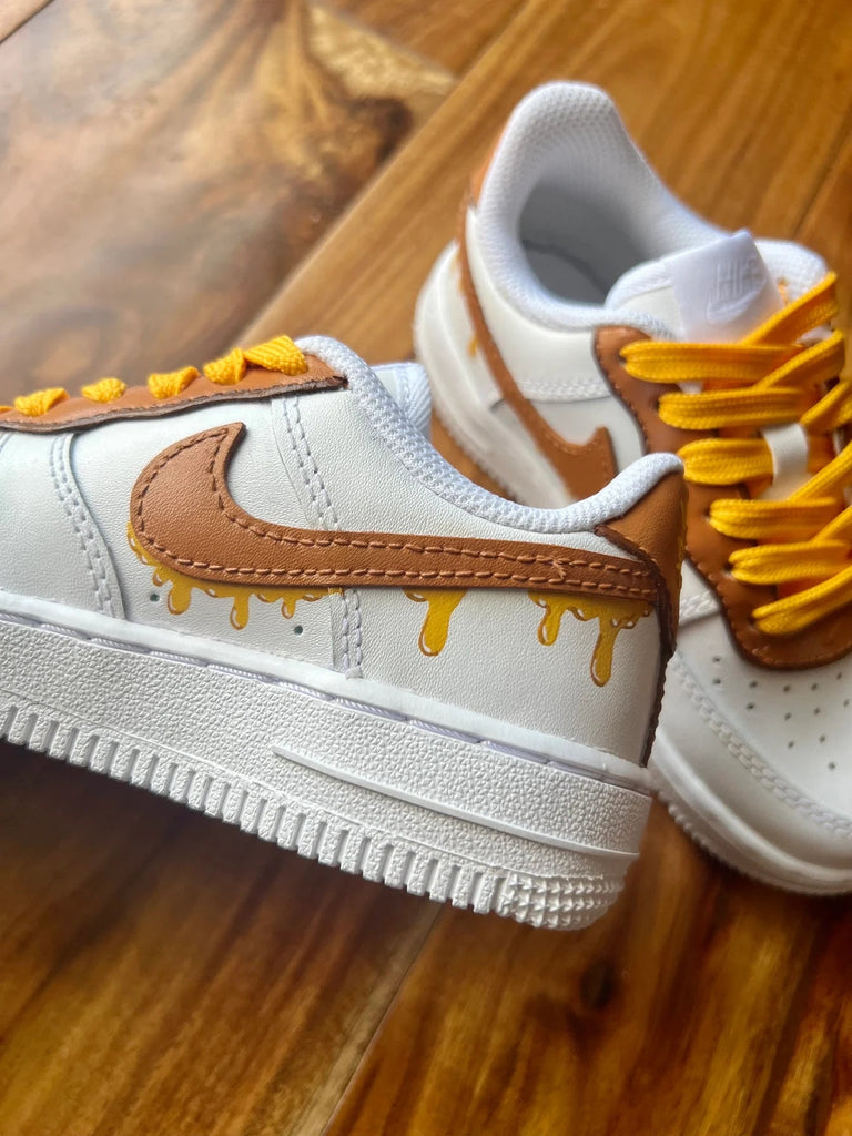 Custom Air Force 1 White Winnie the Pooh Theme