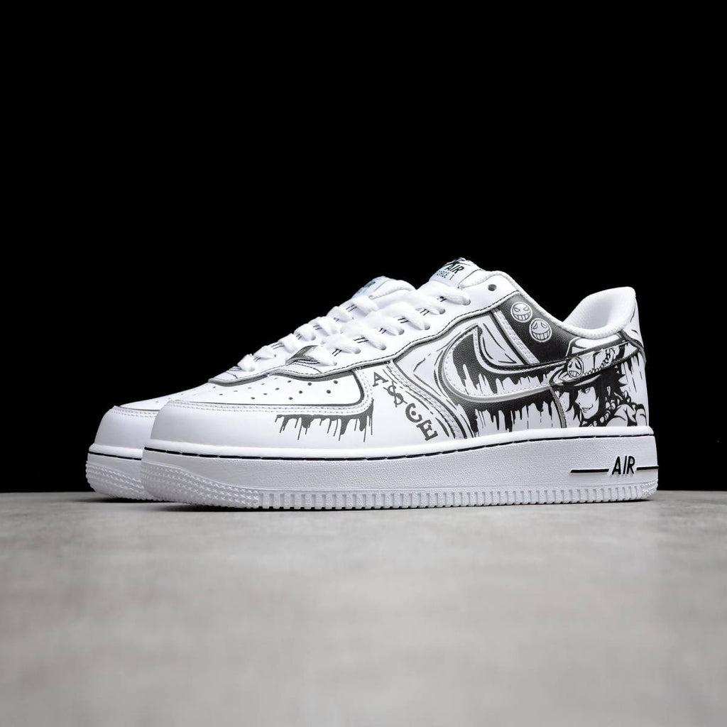 Custom Air Force 1 White With Anime Patterns