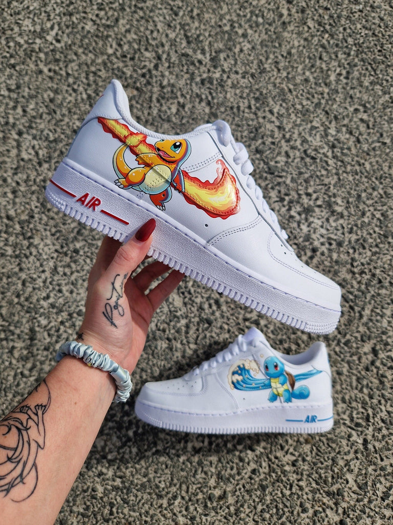 Custom Air Force 1 White With Pokemon Patterns