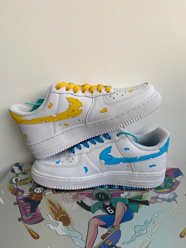 Custom Air Force 1 White With Tom And Jerry Cartoon Pattern