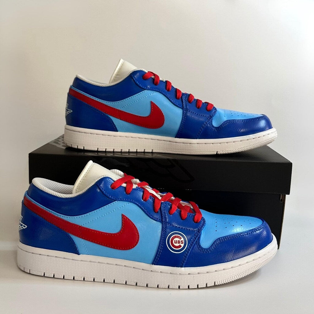 Custom Air Jordan 1 Blue Red Cubs Theme
