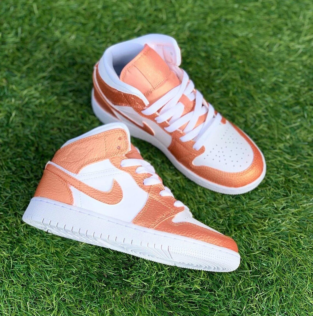 Custom Air Jordan 1 Orange White