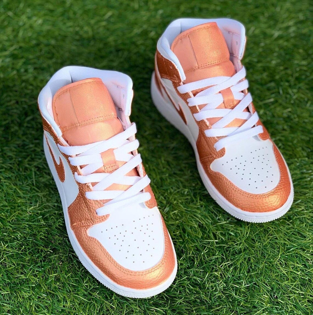 Custom Air Jordan 1 Orange White