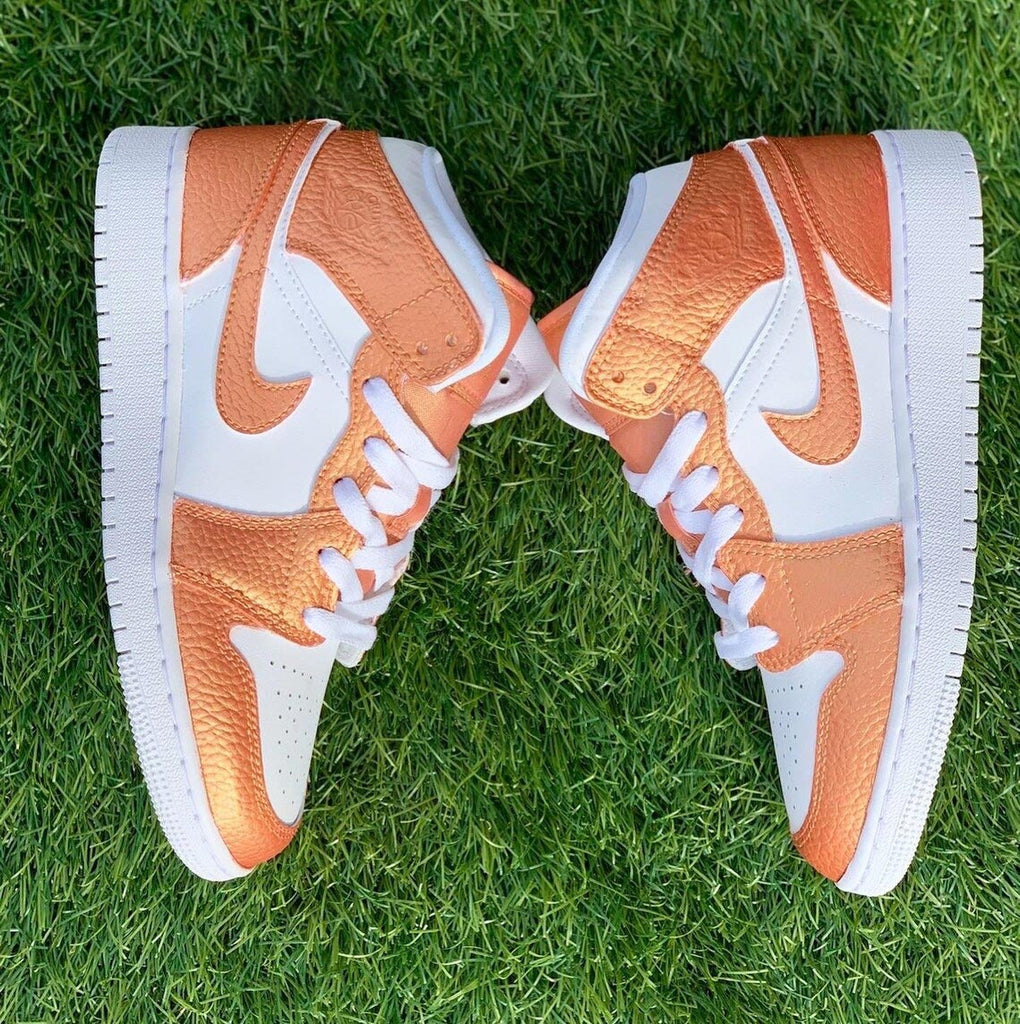 Custom Air Jordan 1 Orange White