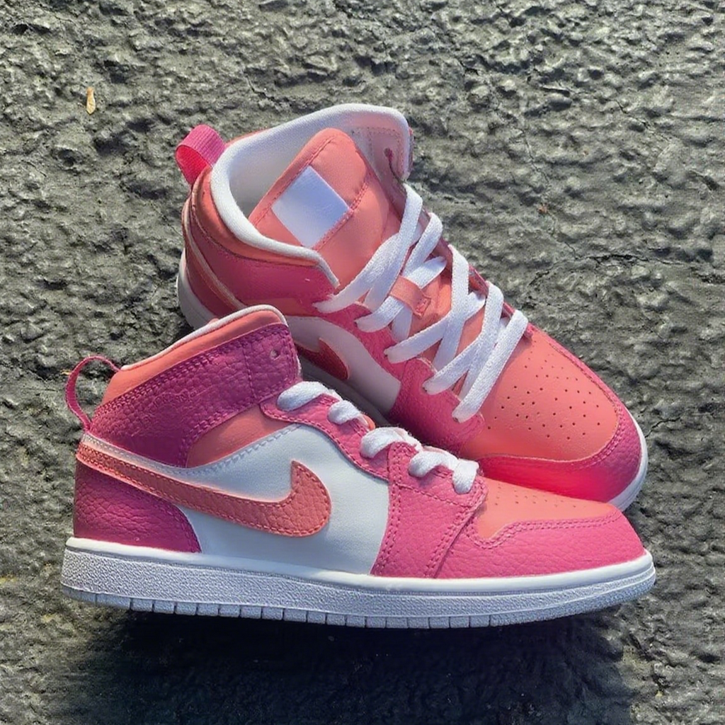 Custom Dunk Baby Pink And White