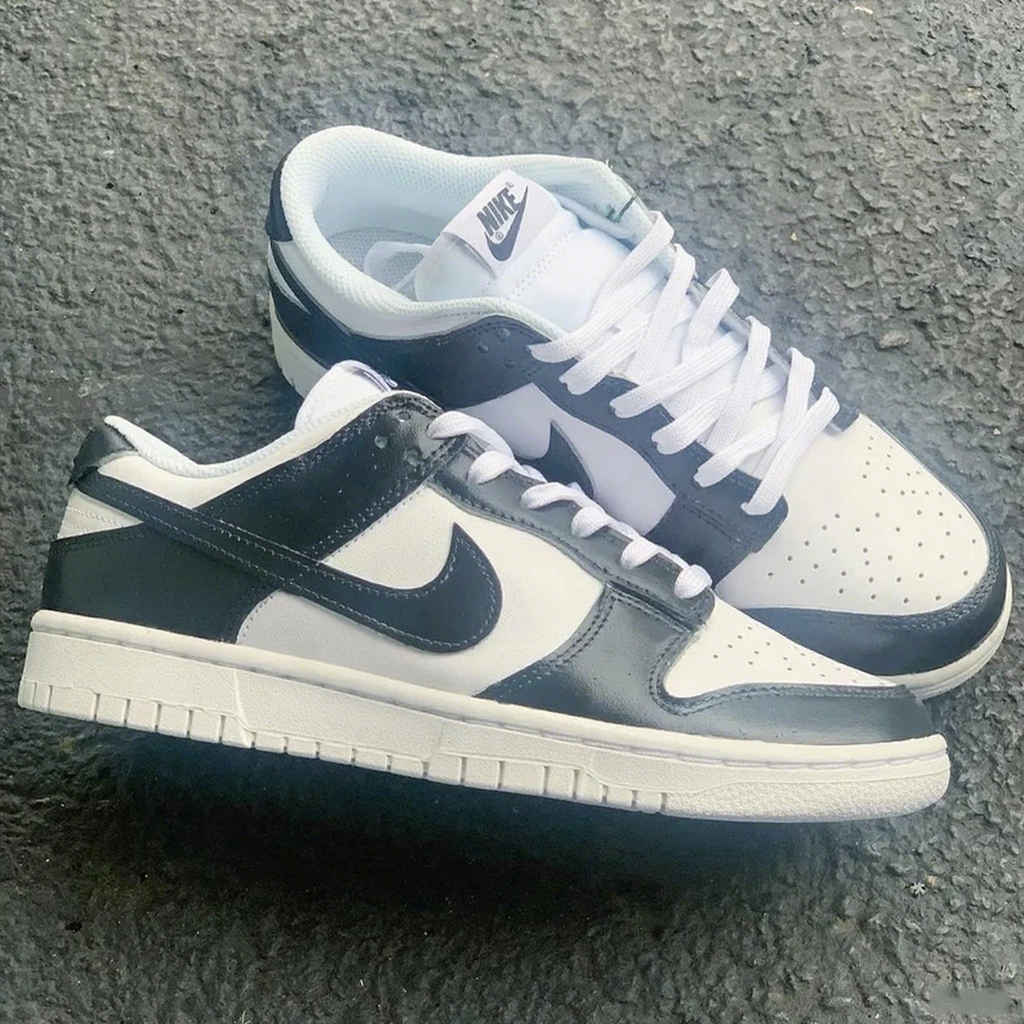 Custom Dunk Black And White Simple Design