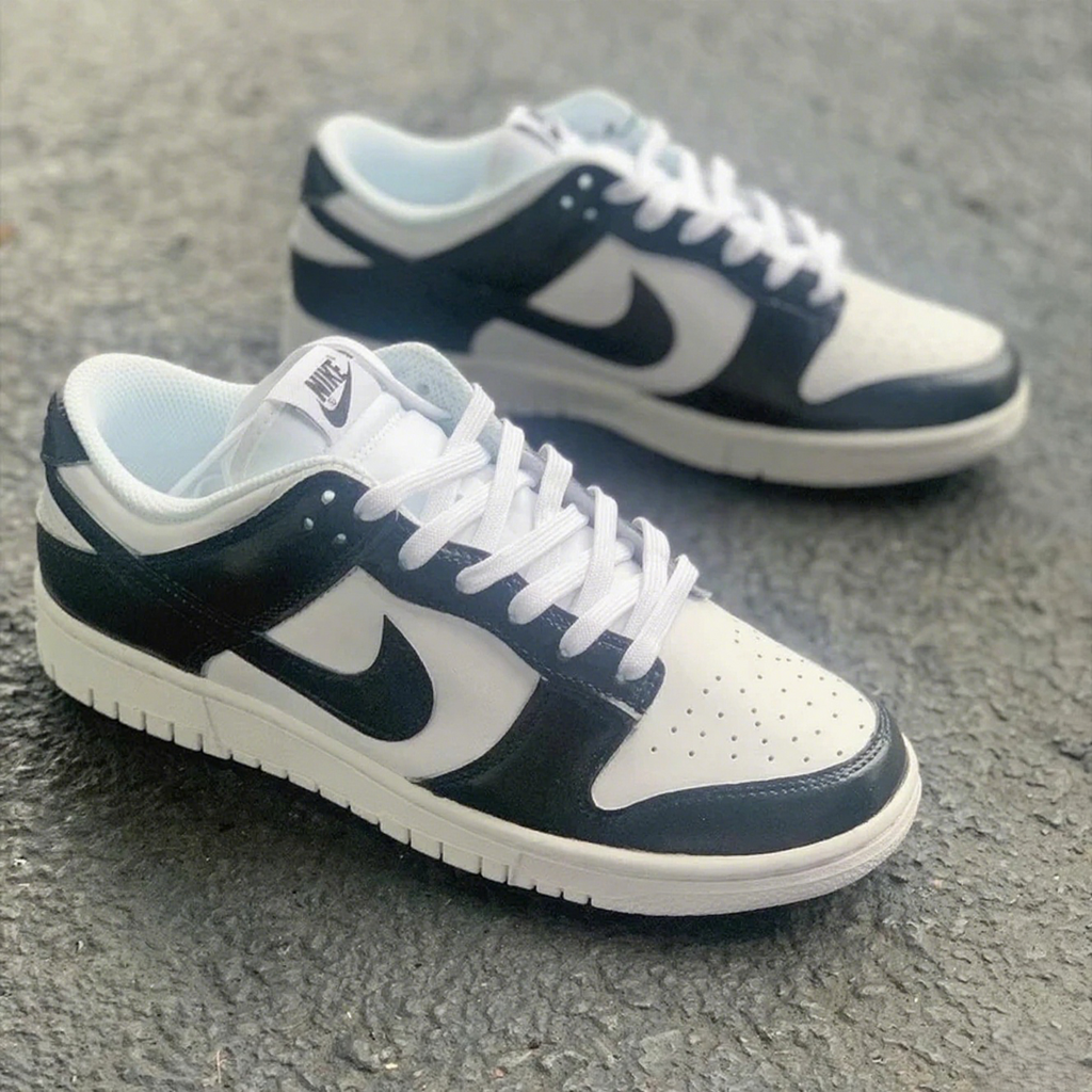 Custom Dunk Black And White Simple Design