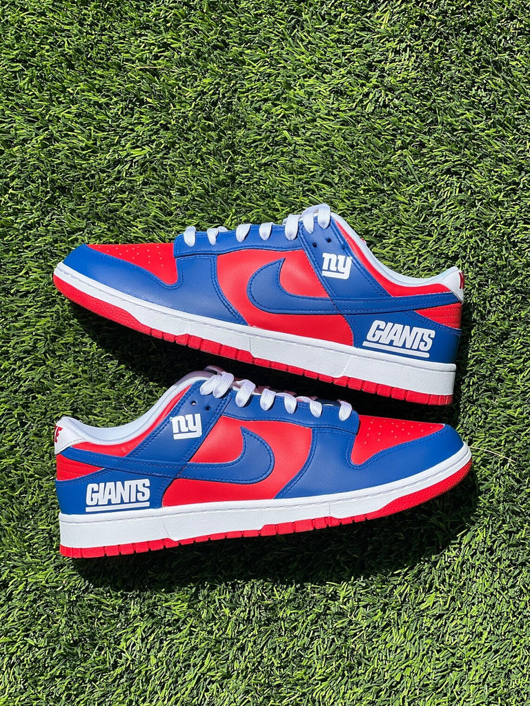 Custom Dunk Red Blue New York Giants Theme