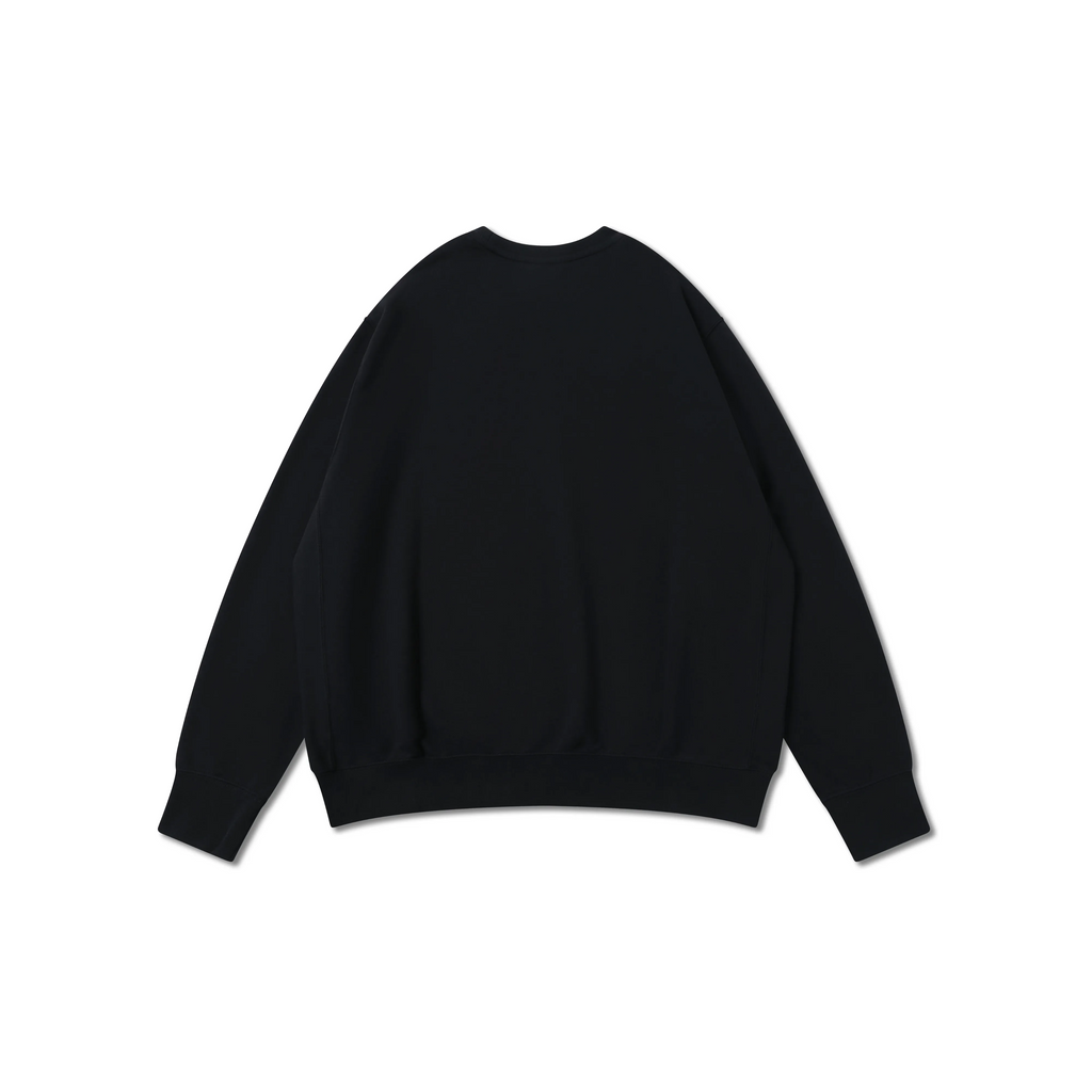 Custom Embroidery Nike Sweatshirt Black With Blue Floral Design