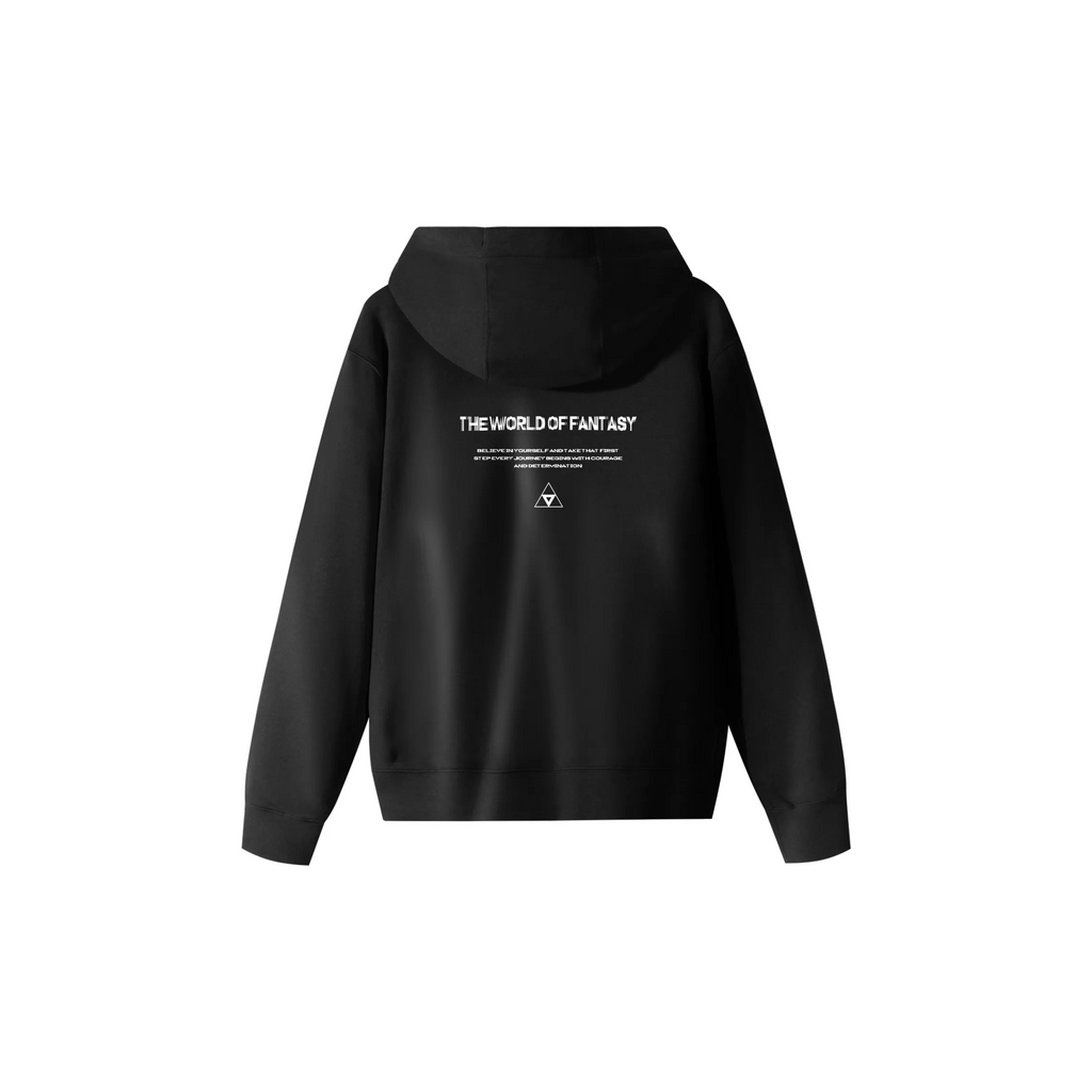 Custom Nike Sweatshirt Black featuring Fantasy World Theme