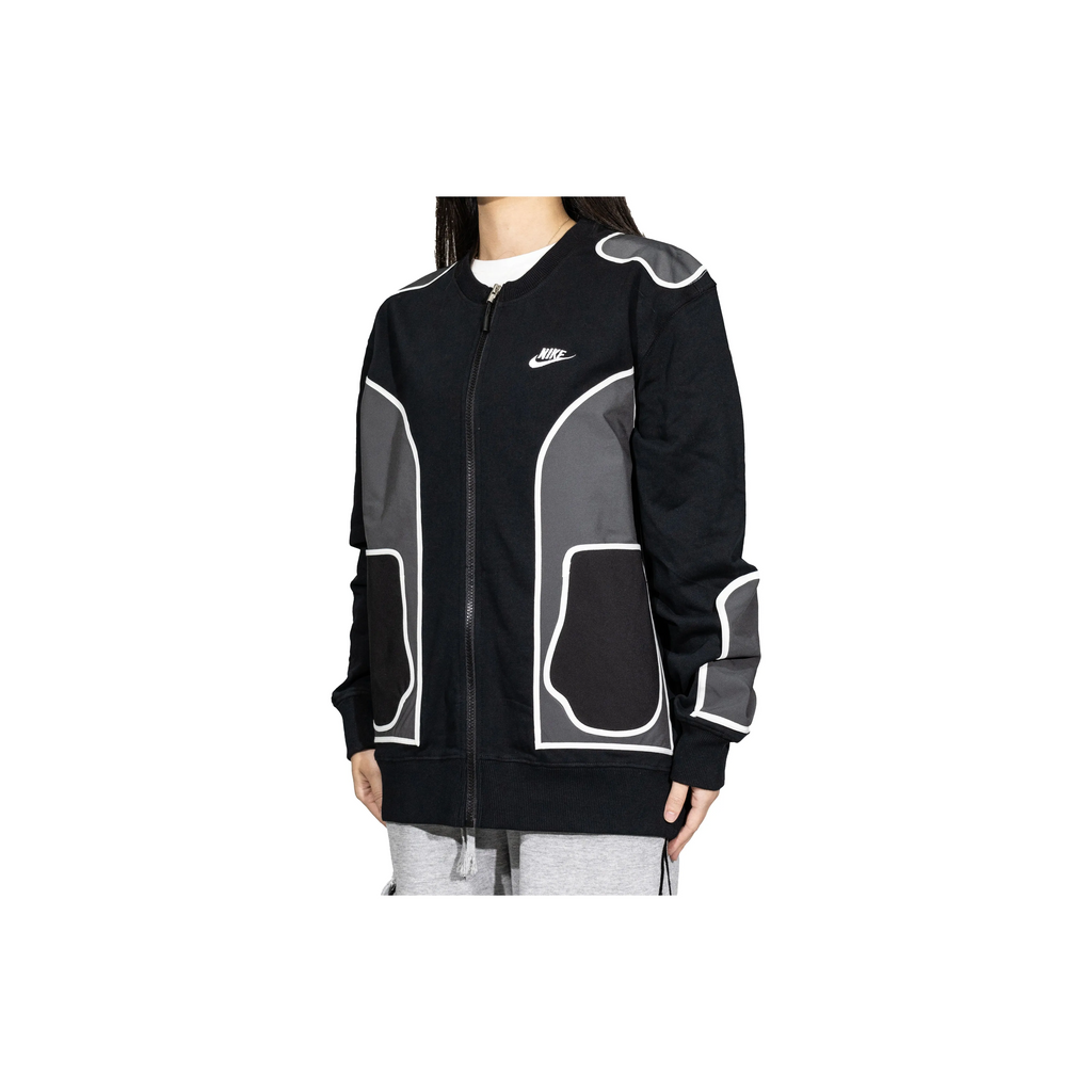 Custom Nike Sweatshirt Black Gray Geometric Design