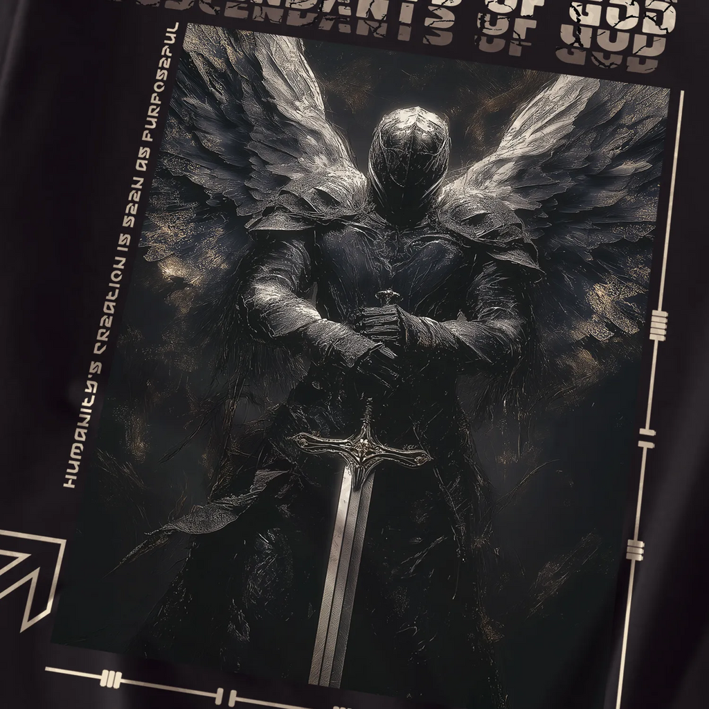 Custom Nike Sweatshirt Black With Fantasy Knight Graphic Pattern