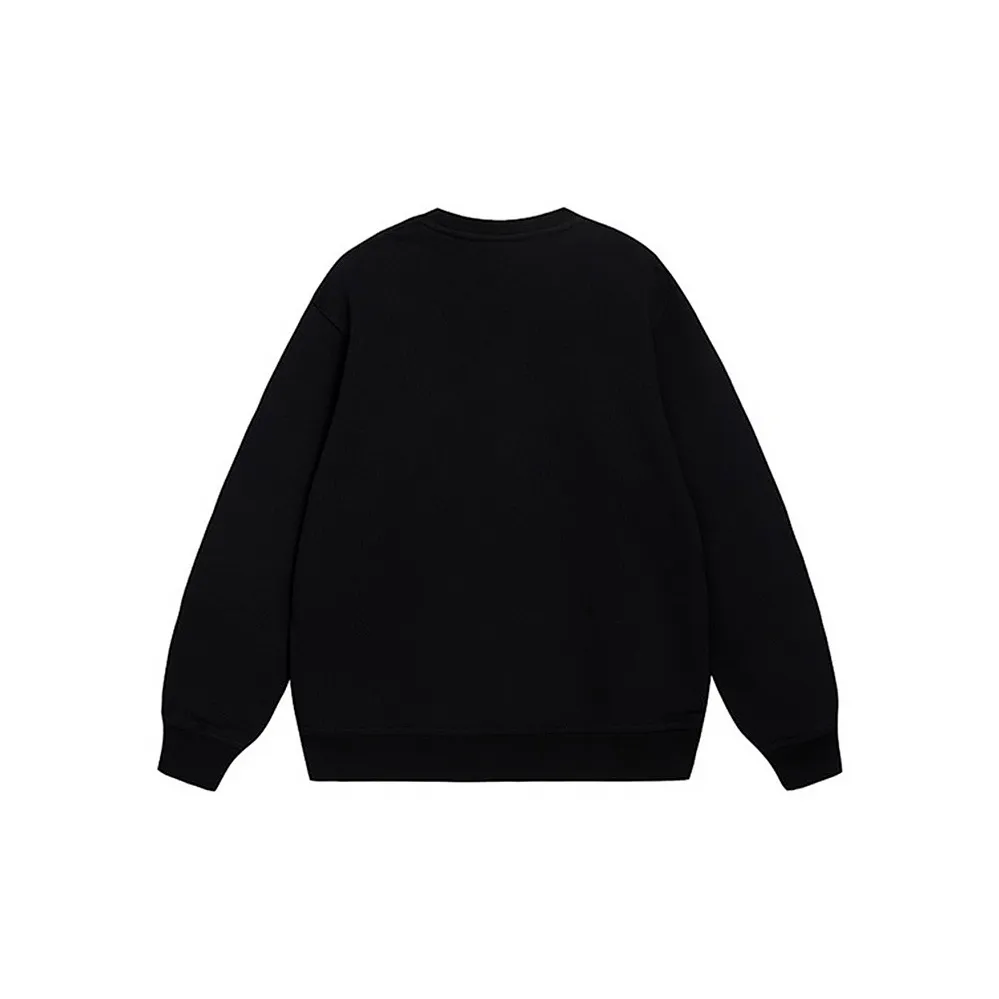 Custom Nike Sweatshirt Black With Heart Pattern