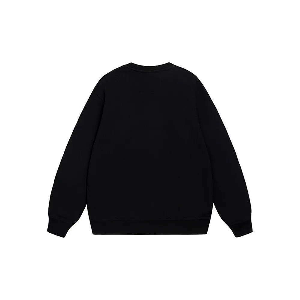 Custom Nike Sweatshirt Black With Khaki Cartoon Bear