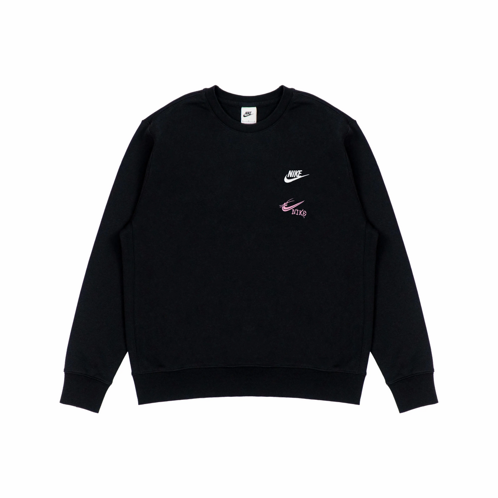 Custom Nike Sweatshirt Black With Pink Dragon Logo