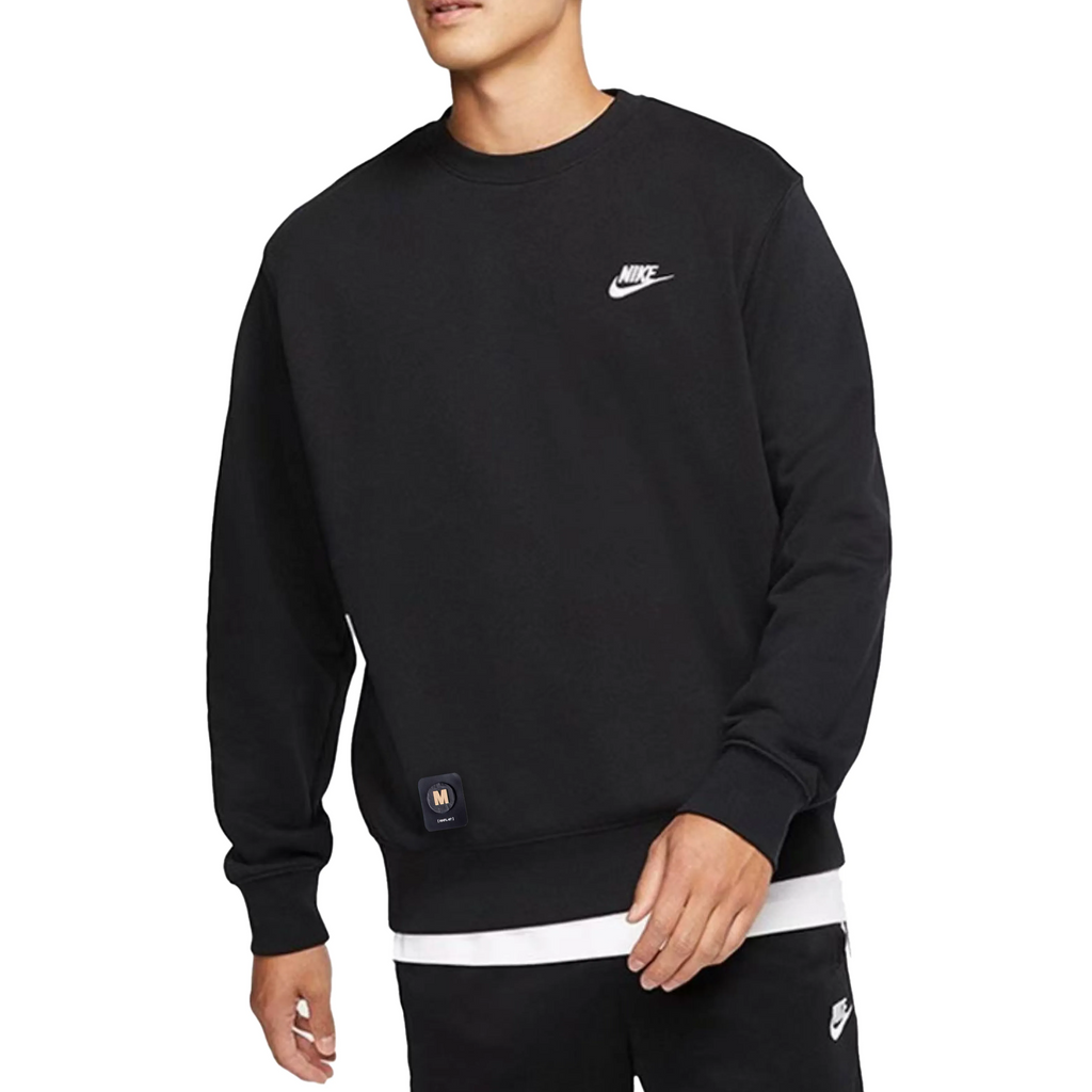 Custom Nike Sweatshirt Black With Small Logo