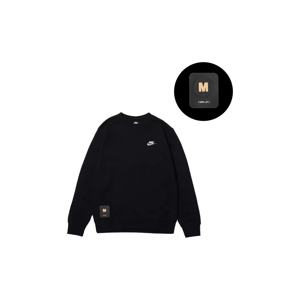 Custom Nike Sweatshirt Black With Small Logo