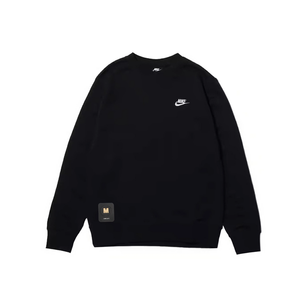 Custom Nike Sweatshirt Black With Small Logo