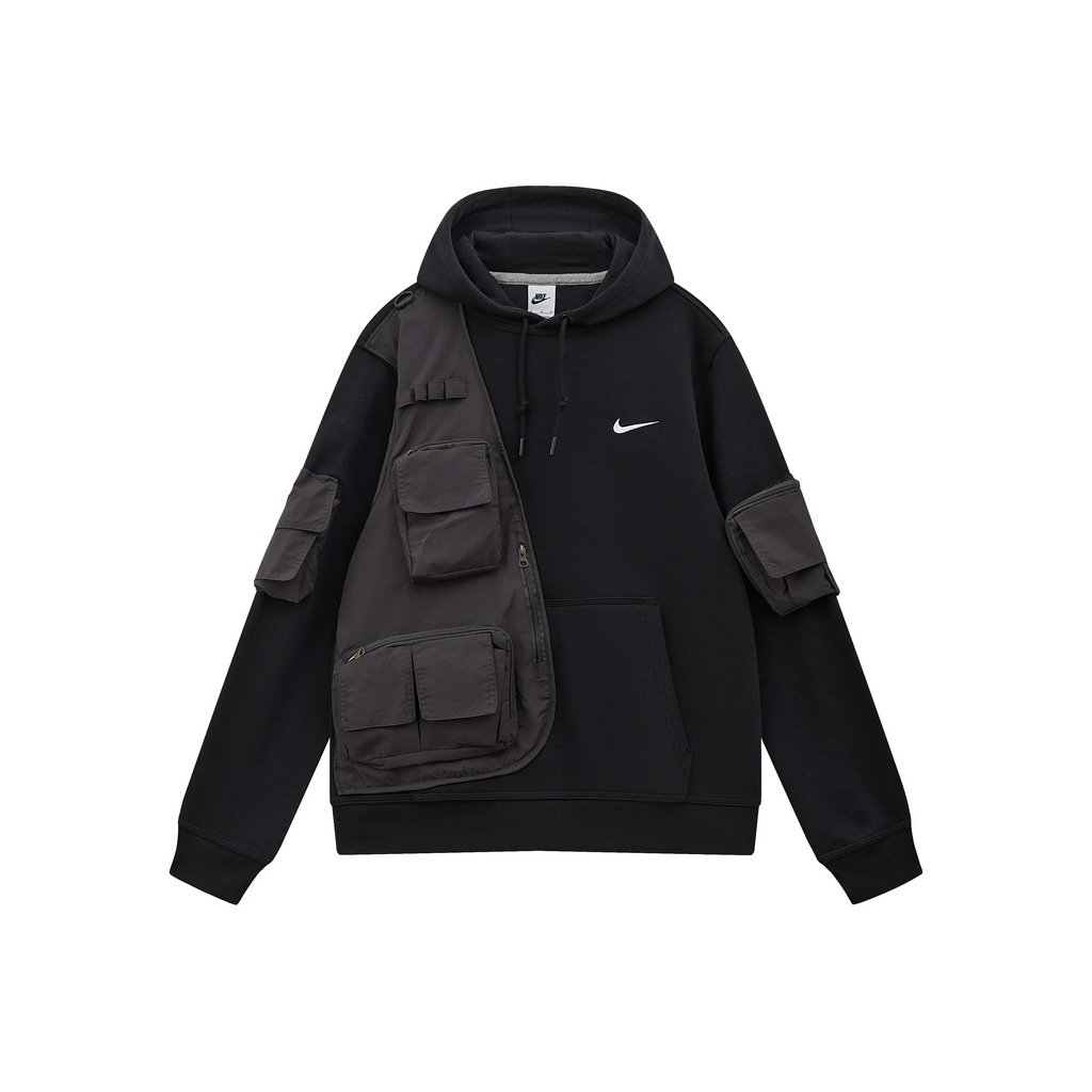 Custom Nike Sweatshirt Black With Utility Pockets