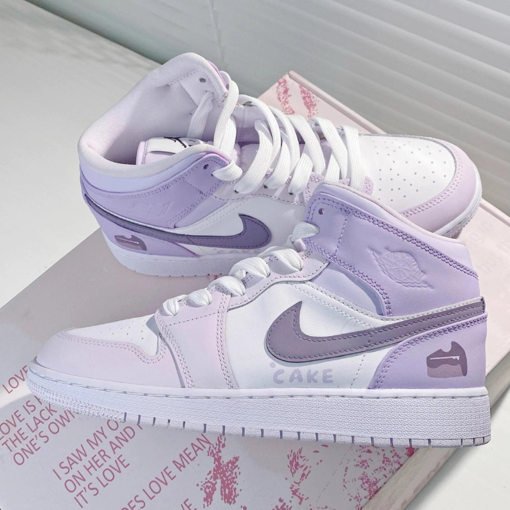 Custom Air Jordan 1 Purple Cake